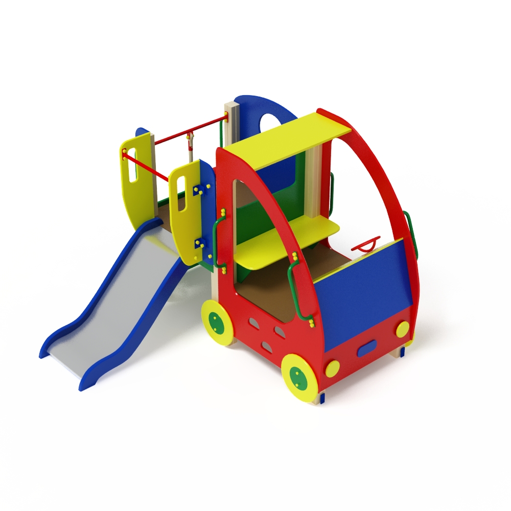Детский игровой комплекс «Машинка с горкой 1» ДИК 1105  Н 750